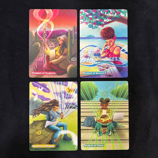 Tarot Pages Have Become Students in That Afro Drip Tarot